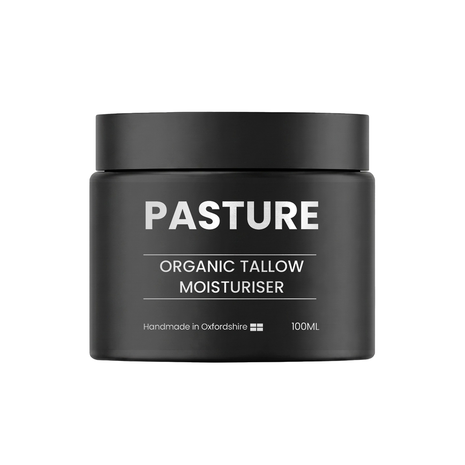 Pasture Organic Tallow Moisturiser 100ml black jar