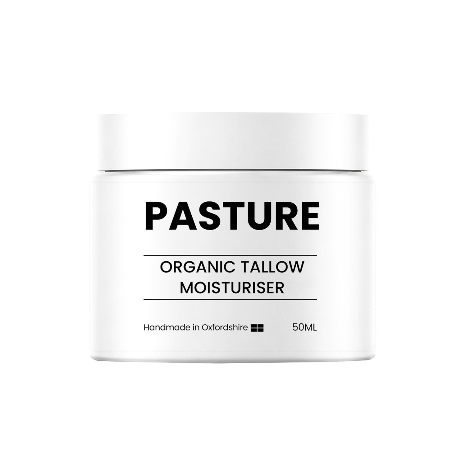Pasture Organic Tallow Moisturiser 50ml white jar